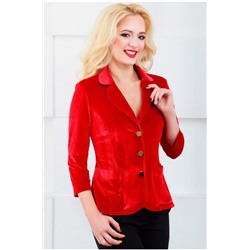 Пиджак нарядный с удлиненной спинкой Красный