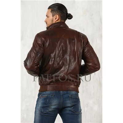 Классическая мужская куртка коричневого цвета