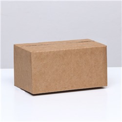 Коробка складная, бурая, 20 х 11,2 х 10 см