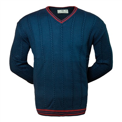Классический пуловер 3XL-5XL ( 1610 )