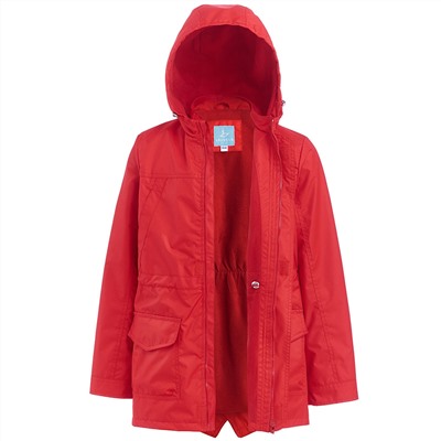 Красная куртка-парка 2-3