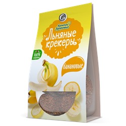 Крекеры льняные с БАНАНОМ, 50 г