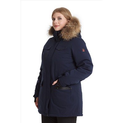 Женская куртка-парка Azimuth B 20601_131 (БР) Синий (полномерная)