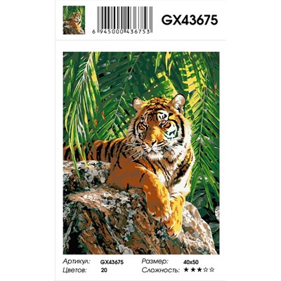 Картина по номерам на подрамнике GX43675