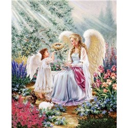 Алмазная мозаика картина стразами Ангелы, 30х40 см