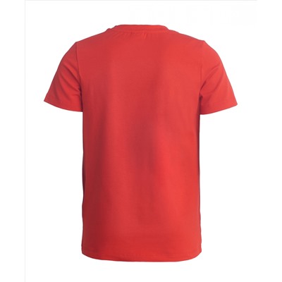 Красная футболка с коротким рукавом