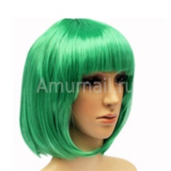 Парик из искусственных волос Bobo (Каре с челкой) Зеленый