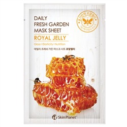 Skin Planet daily fresh garden mask sheet ROYAL JELLY Маска для лица тканевая маточное молочко 25 г