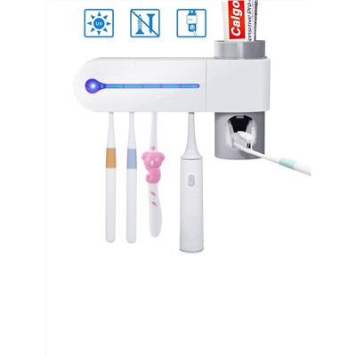 Диспенсер зубной пасты с антибактериальным светильником для щеток