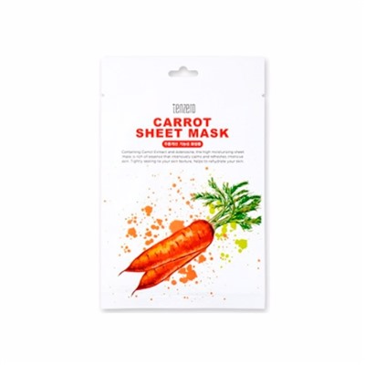 Тканевая маска для лица Tenzero Carrot Sheet Mask