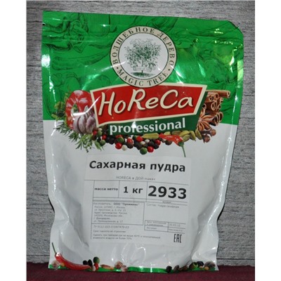 HORECA ПАКЕТ 1 КГ САХАРНАЯ ПУДРА