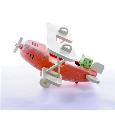 Елочная игрушка, сувенир - Самолет Биплан 410-3 Classic