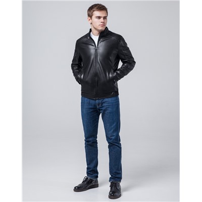 Комфортная куртка Braggart "Youth" черного цвета молодежная модель 1588