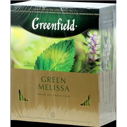 Greenfield. Green Melissa карт.пачка, 100 пак.