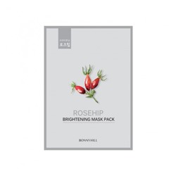 Cubra Mask ROSE HIP 23g Выравнивающая тон тканевая маска с  шиповником