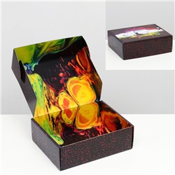 Подарочная коробка двусторонняя "Краски" 27 х 21 х 9 см
