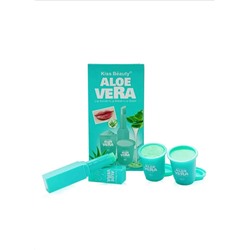Набор для ухода за губами Kiss Beauty Aloe Vera: скраб 20 г р+ маска 10 гр +бальзам для губ 3 гр.