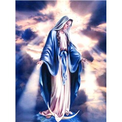 Алмазная мозаика картина стразами Дева Мария, 30х40 см