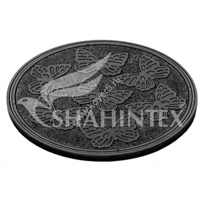 Мобильная садовая плитка-коврик SHAHINTEX SH T005 круглый d-30 черный