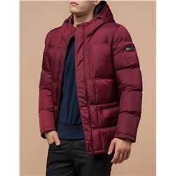 Стильная куртка теплая красного цвета модель 2609