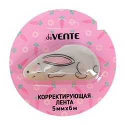 Корректирующая лента 5 мм х 6 м, deVENTE Rabbit, серая