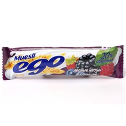 Батончики мюсли "Ego" Лесное ассорти йогурт  25 г.