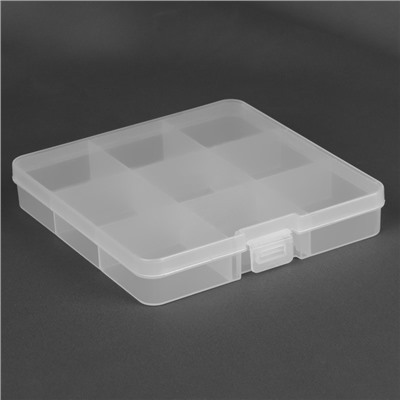 Органайзер для хранения мелочей, 13,5 × 13,7 × 2,3 см, цвет прозрачный