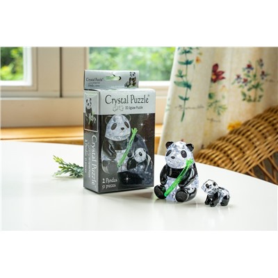 3D Головоломка Две панды