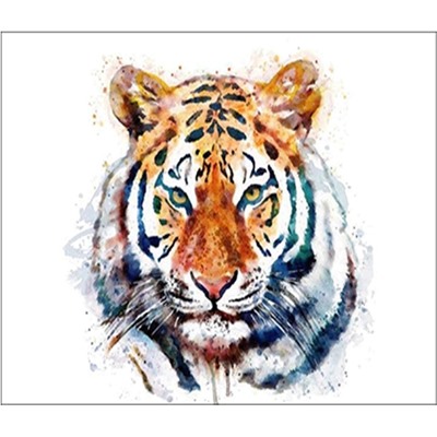 Алмазная мозаика картина стразами Тигр, 15х20 см