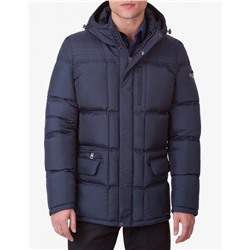 Непромокаемая модная куртка темно-синяя модель 4909