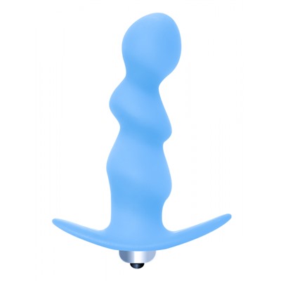 Анальная пробка с вибрацией Spiral Anal Plug Blue (Батарейки ААА) 5008-02lola