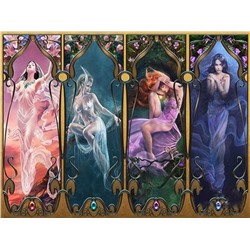 Алмазная мозаика картина стразами Четыре девушки, 40х50 см