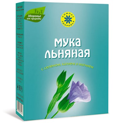 Мука льняная с селеном, калием, магнием, 300 г