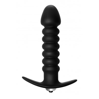 Анальная пробка с вибрацией Twisted Anal Plug Black (Батарейки ААА) 5007-03lola