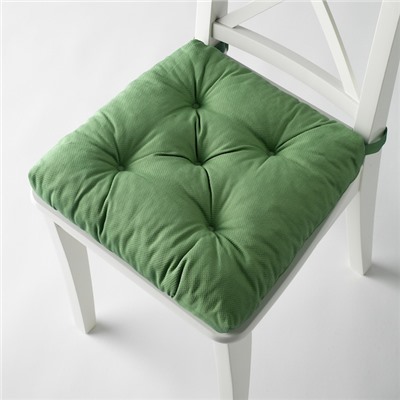 MALINDA МАЛИНДА, Подушка на стул, зеленый, 40/35x38x7 см