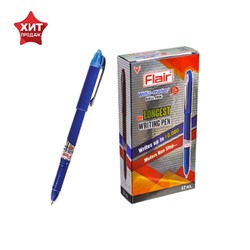 Ручка шариковая Flair Writo-Meter DX узел-игла 0.6, (пишет 10 км), шкала на стержне, синий