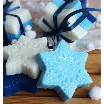 Снежинки - подарочный набор мыла ручной работы арт. milotto003056