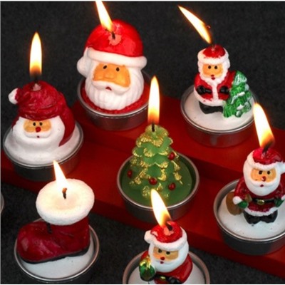 Рождественские свечи-фигурки 3 шт