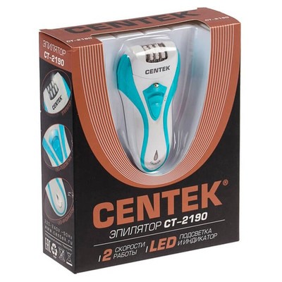 Эпилятор Centek CT-2190 синий белый