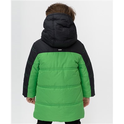Зеленое зимнее пальто