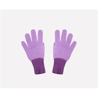 Перчатки для девочки Crockid К 134/ш пурпурный, светлая. фиалка