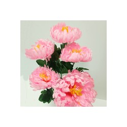 Букет искусственных цветов хризантема розовый 60 см 7 бутонов к10