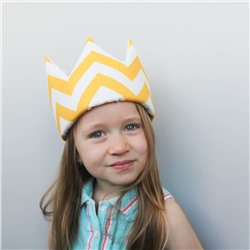 Детская корона Yellow Zigzag