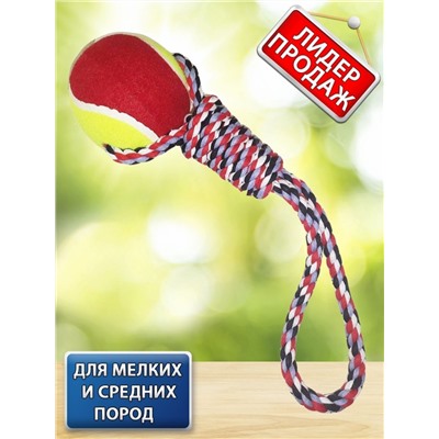 Игрушка для собак мяч на канате