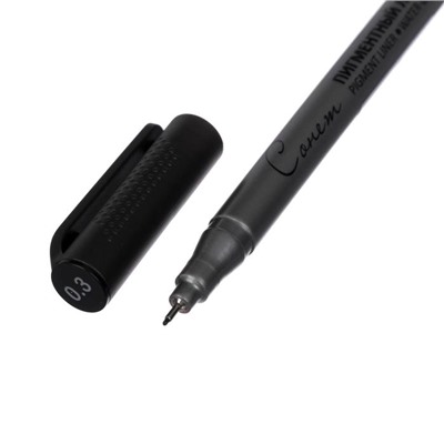 Ручка капиллярная для черчения ЗХК "Сонет" линер 0.3 мм, чёрный, 2341646