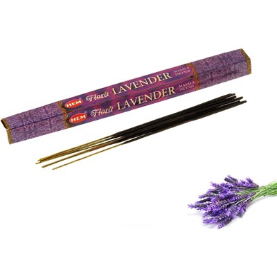 Hem Masala Incense Sticks LAVENDER (Благовония ЛАВАНДА, Хем), уп. 8 палочек