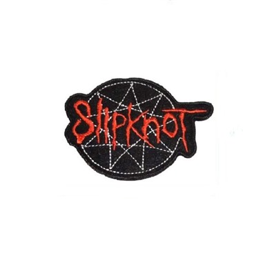 Нашивка на липучке Slipknot, 8х6 см