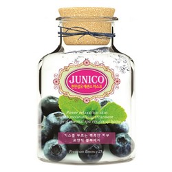 Junico Blueberry Essence Mask Маска тканевая с экстрактом черники, 25 мл