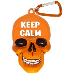 Брелок для ключей в виде черепа "Keep Calm"
