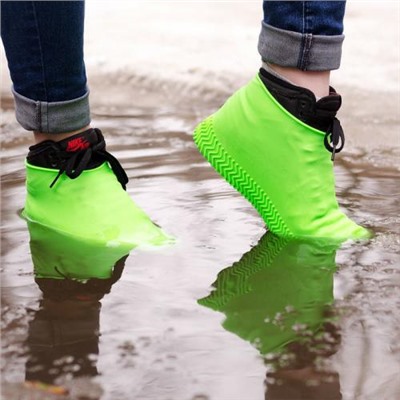 Многоразовые бахилы от дождя Waterproof silicone shoe cover оптом